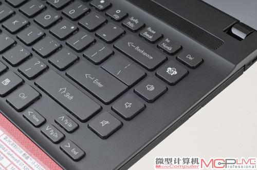 键盘右侧设计了功能快捷键。