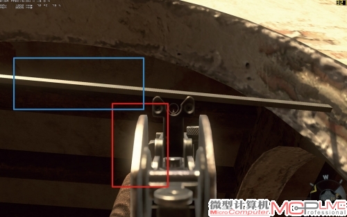 《使命召唤：黑色行动2》中各种抗锯齿效果对比截图位置示意