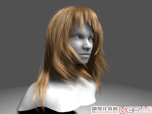 Hair通过DirectX 11的曲面细分技术生成浓密的长发
